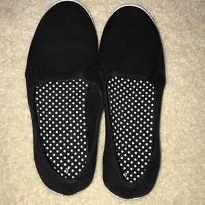 Black slip on shoes